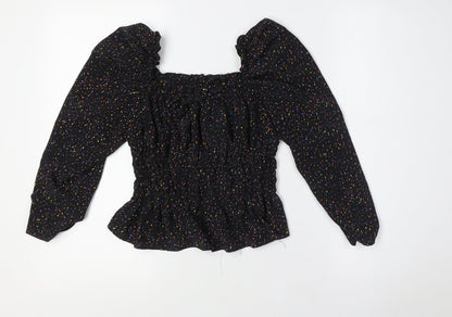 Womens UK Size 4 Topshop Multicoloured Basic Blouse
