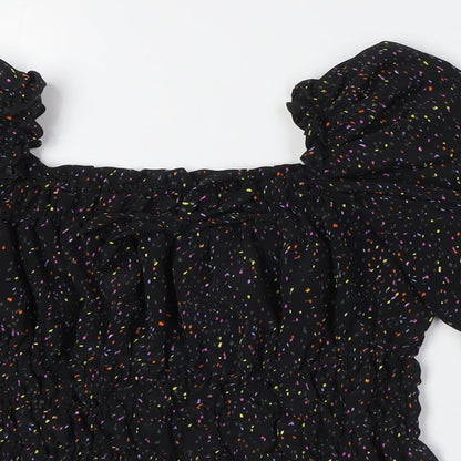 Womens UK Size 4 Topshop Multicoloured Basic Blouse
