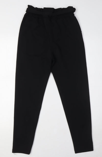Womens UK Size 8 Boohoo Regular Fit  Black Trousers