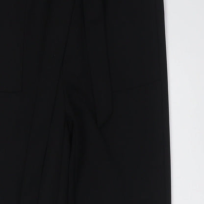 Womens UK Size 8 Boohoo Regular Fit  Black Trousers