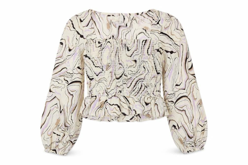 Womens UK Size M Brave Soul Ivory Basic Blouse