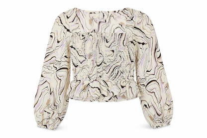 Womens UK Size M Brave Soul Ivory Basic Blouse