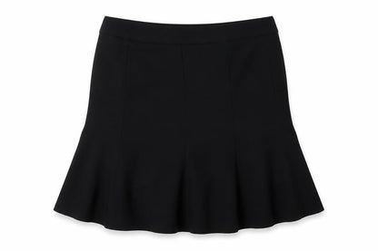 Essence Womens Black Polyester A-Line Skirt Size 22 Zip
