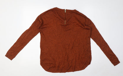 Womens UK Size XS H&M Orange Pullover Jumper