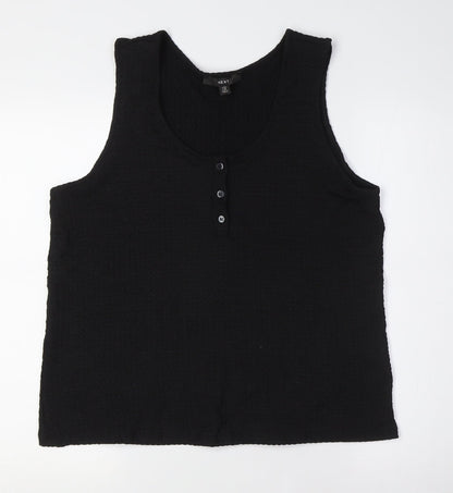 Womens UK Size 18 NEXT Black Basic Tank