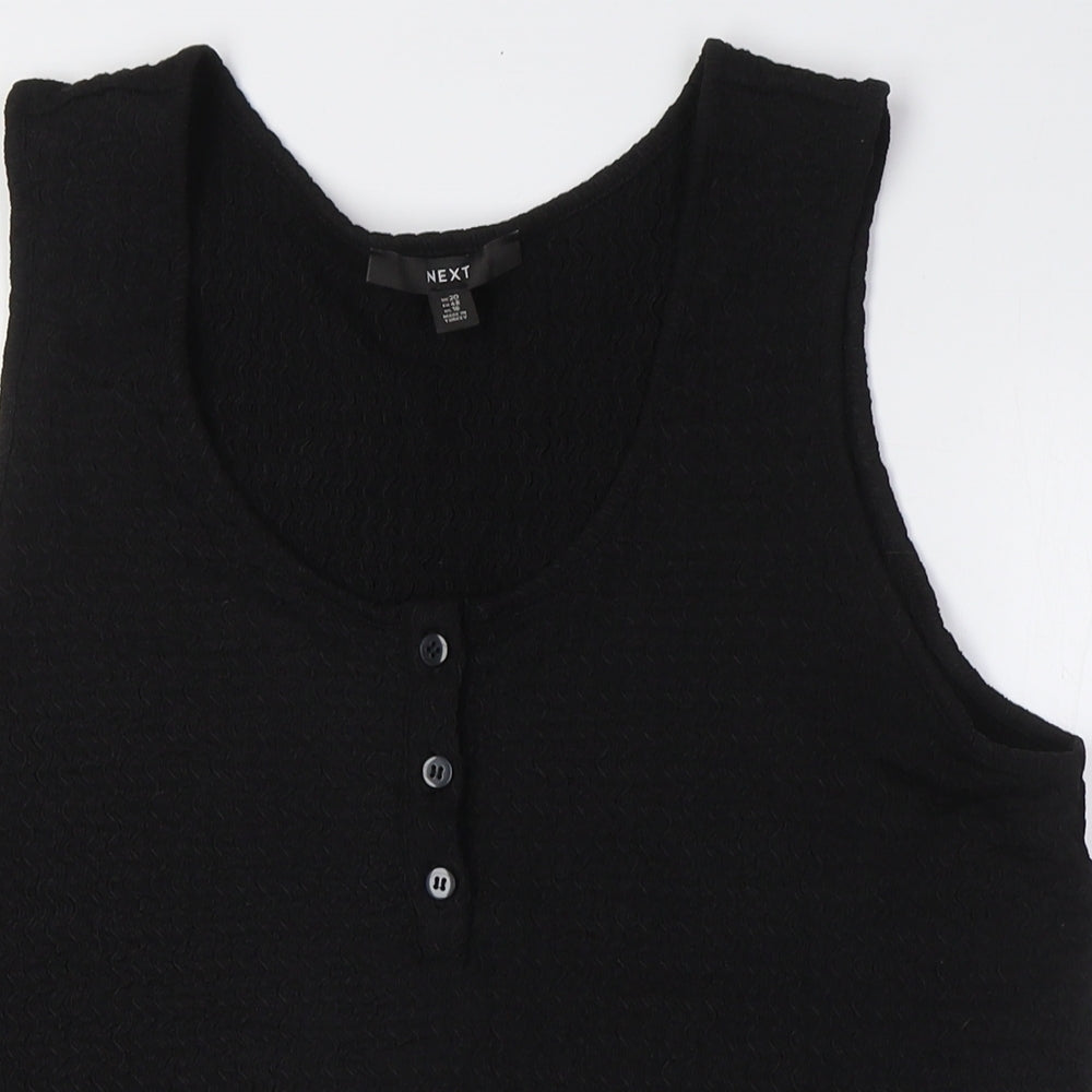 Womens UK Size 18 NEXT Black Basic Tank