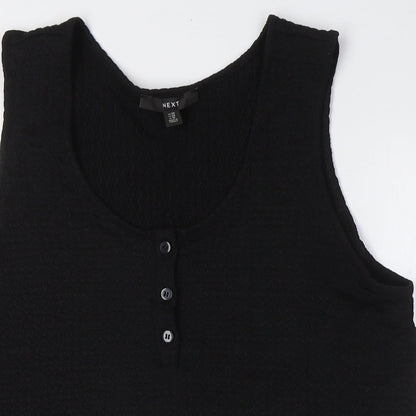 Womens UK Size 18 NEXT Black Basic Tank