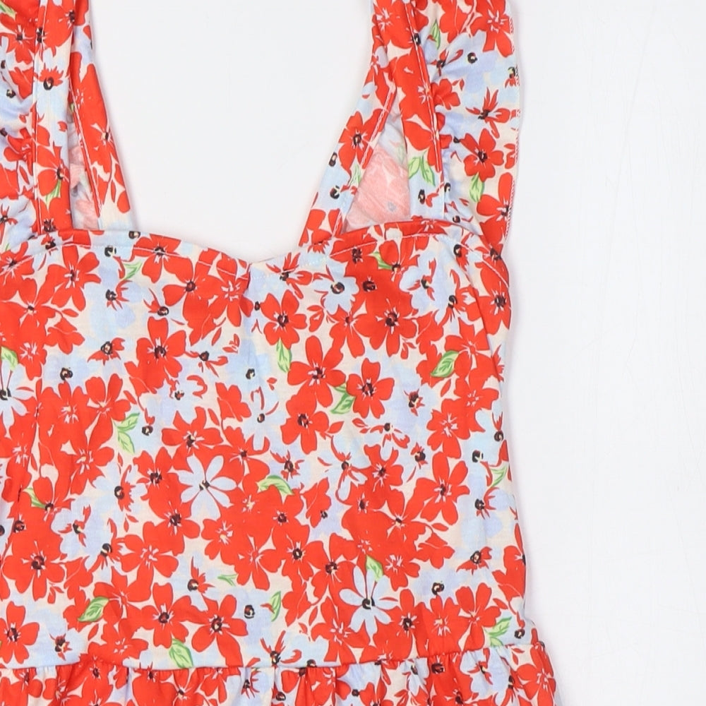 Womens UK Size 6 Dorothy Perkins Multicoloured Basic Button-Up