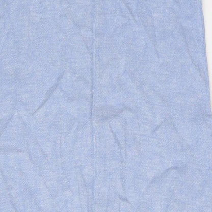 Marks and Spencer Womens Blue Flax A-Line Size 8 Scoop Neck
