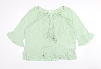 Womens UK Size 20 Body Flirt Green Basic T-Shirt