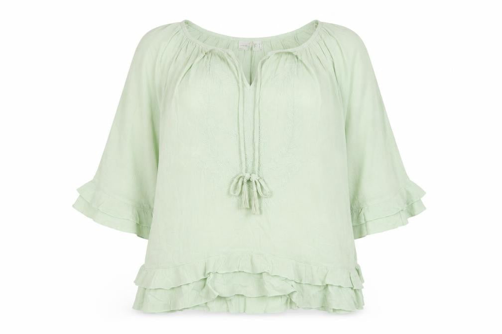 Womens UK Size 20 Body Flirt Green Basic T-Shirt