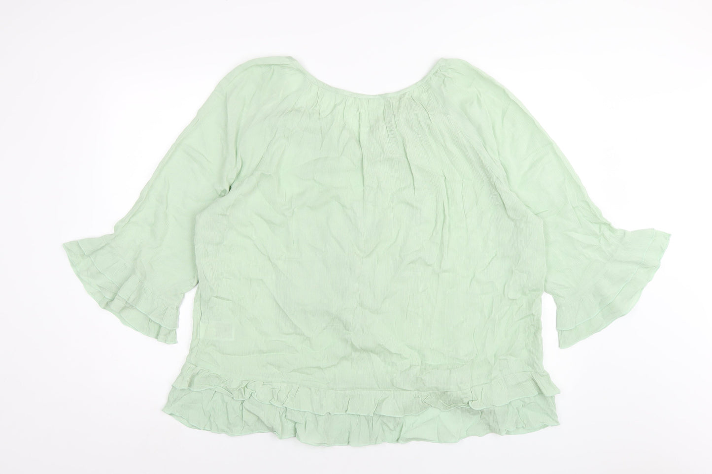 Womens UK Size 20 Body Flirt Green Basic T-Shirt