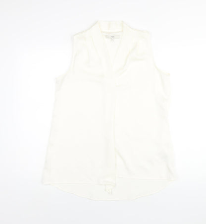 Womens UK Size 12 NEXT Ivory Basic Blouse