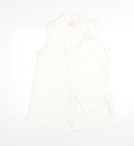 Womens UK Size 12 NEXT Ivory Basic Blouse