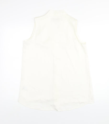 Womens UK Size 12 NEXT Ivory Basic Blouse