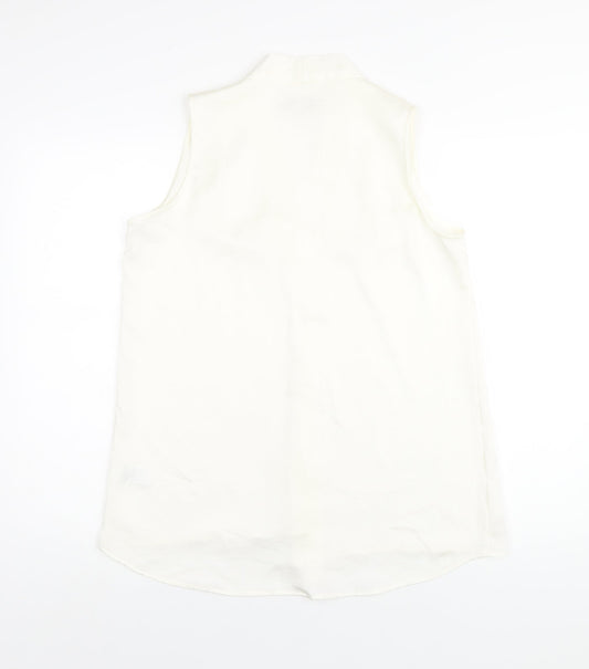 Womens UK Size 12 NEXT Ivory Basic Blouse