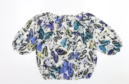 Womens UK Size 16 Dorothy Perkins Multicoloured Basic Blouse