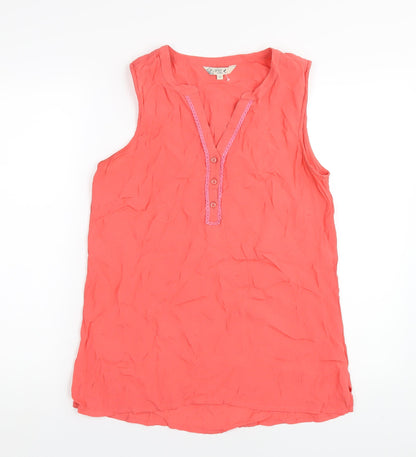 Womens UK Size 12 M&Co Pink Basic Tank