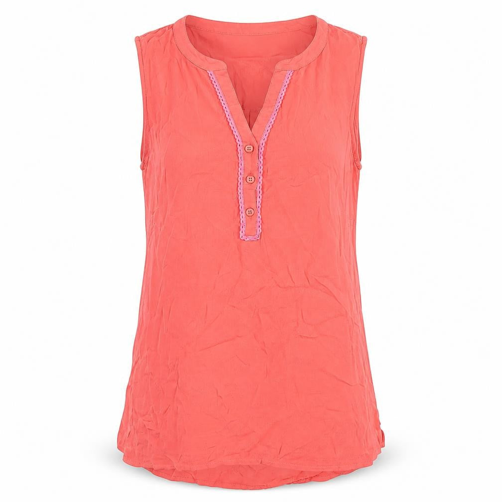 Womens UK Size 12 M&Co Pink Basic Tank