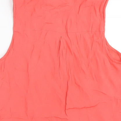 Womens UK Size 12 M&Co Pink Basic Tank
