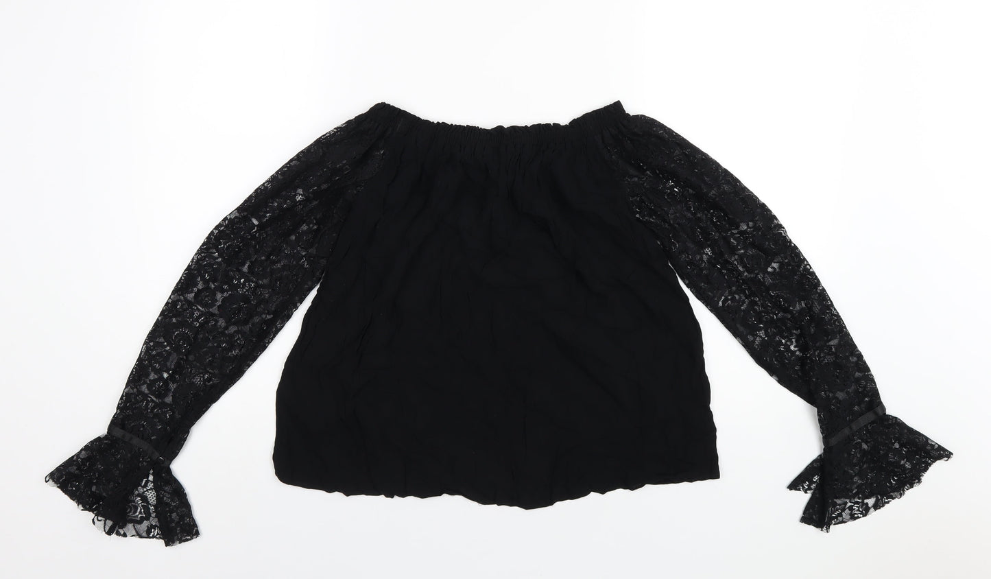 Womens UK Size 10 Marks and Spencer Black Basic T-Shirt
