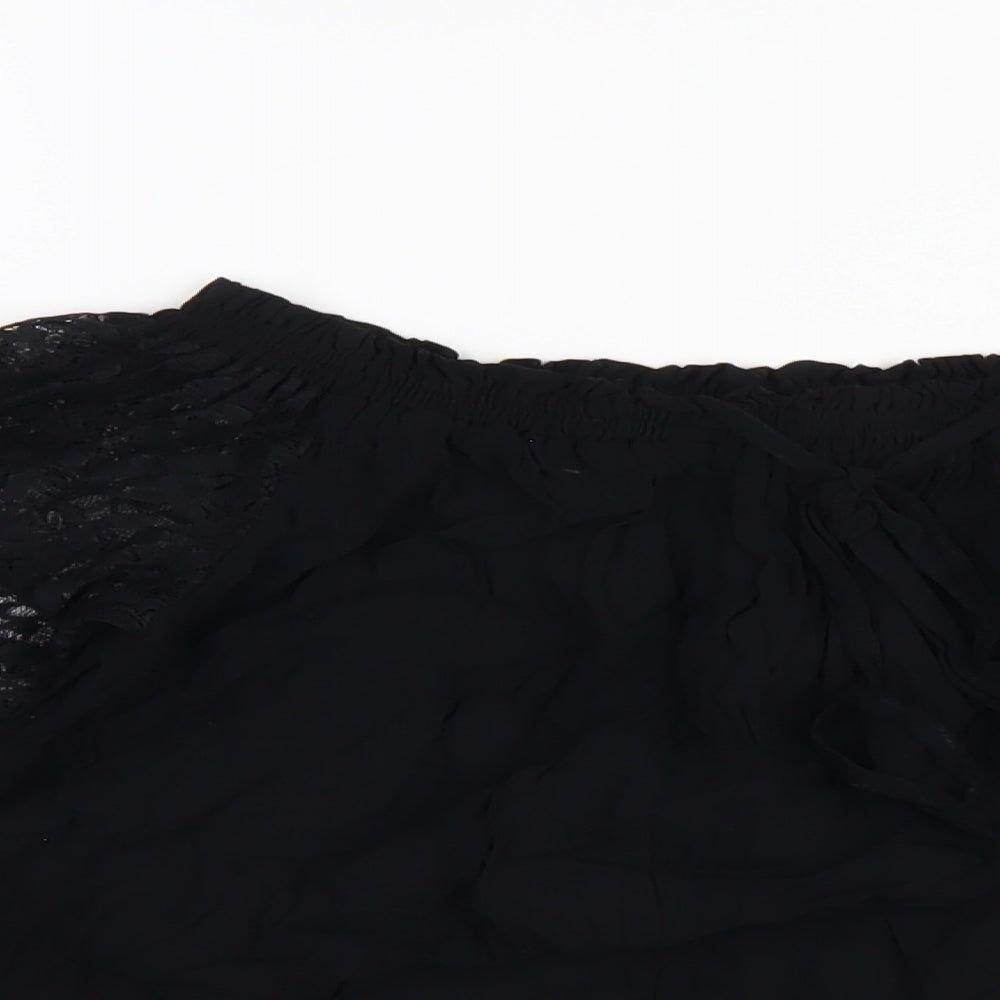 Womens UK Size 10 Marks and Spencer Black Basic T-Shirt