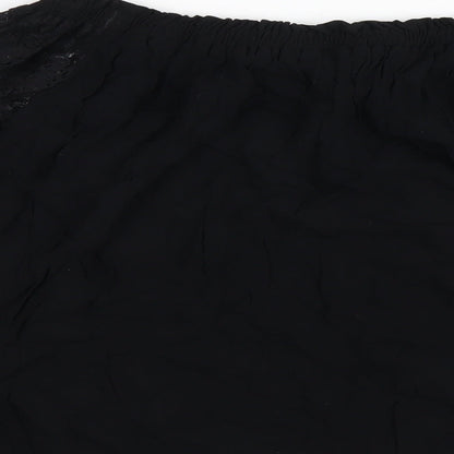 Womens UK Size 10 Marks and Spencer Black Basic T-Shirt