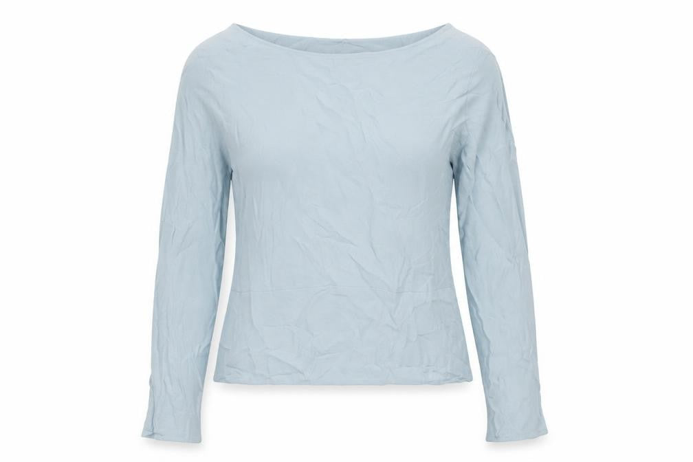 Womens UK Size 6 Marks and Spencer Blue Basic T-Shirt