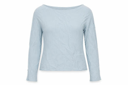 Womens UK Size 6 Marks and Spencer Blue Basic T-Shirt