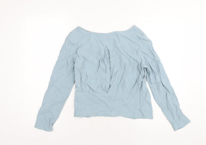Womens UK Size 6 Marks and Spencer Blue Basic T-Shirt