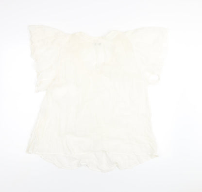 Womens UK Size 14 New Look Ivory Basic Blouse