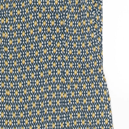 Autograph Womens Multicoloured Geometric Viscose Pencil Dress Size 18 V-Neck Pullover