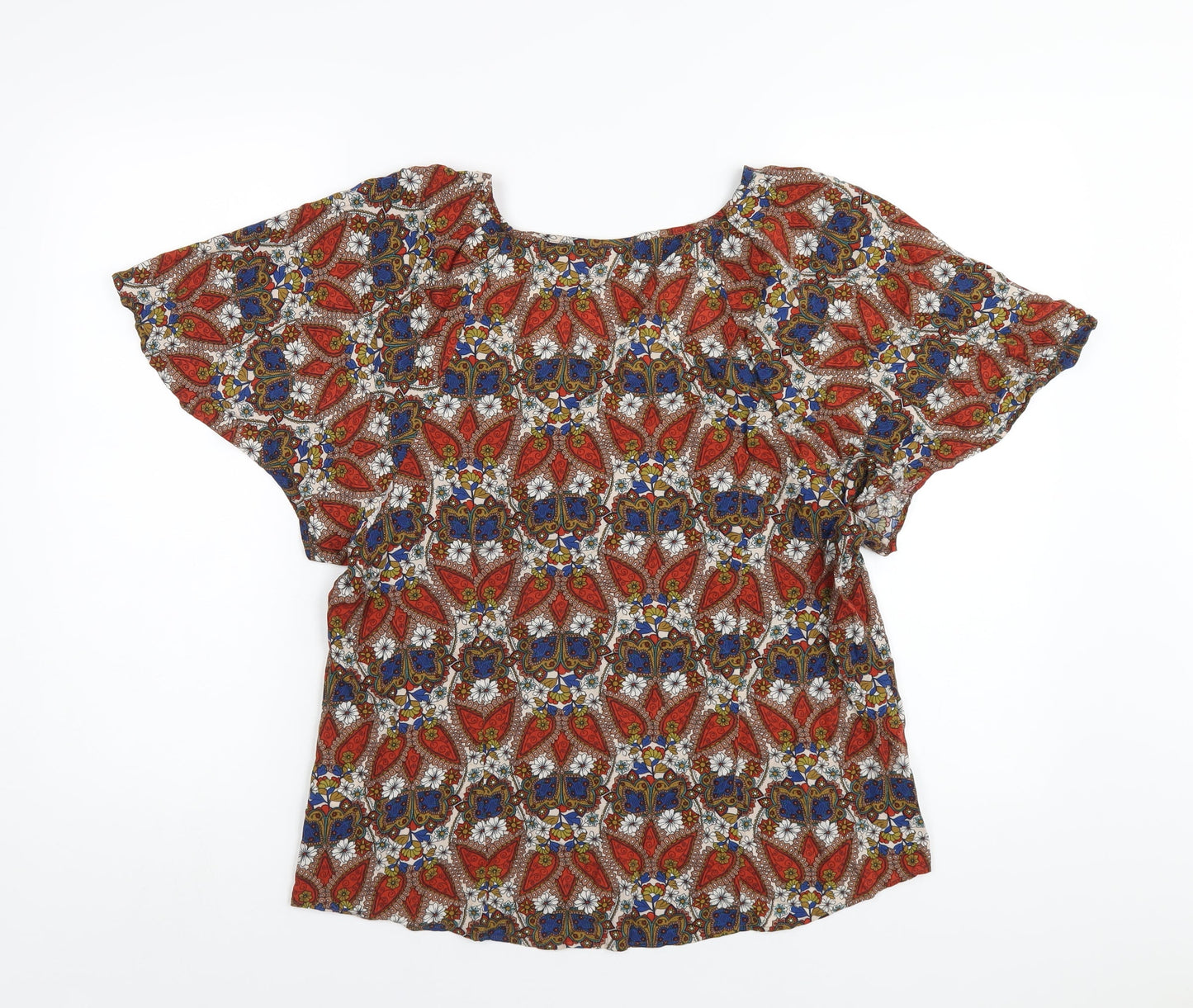 Womens UK Size 14 Monsoon Multicoloured Basic T-Shirt