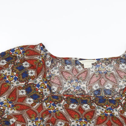 Womens UK Size 14 Monsoon Multicoloured Basic T-Shirt
