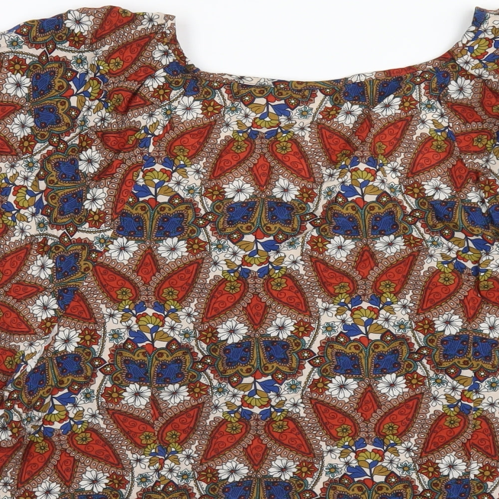 Womens UK Size 14 Monsoon Multicoloured Basic T-Shirt