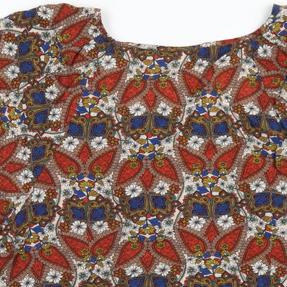 Womens UK Size 14 Monsoon Multicoloured Basic T-Shirt