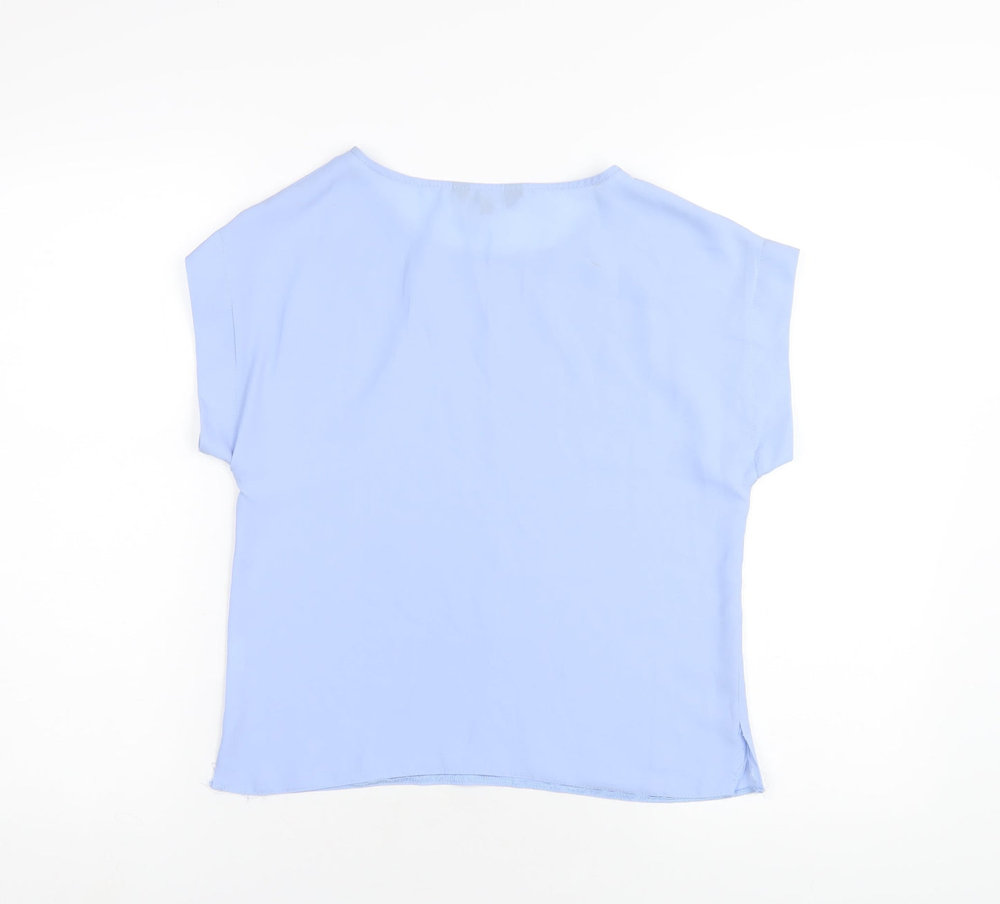 Womens UK Size 6 New Look Blue Basic T-Shirt