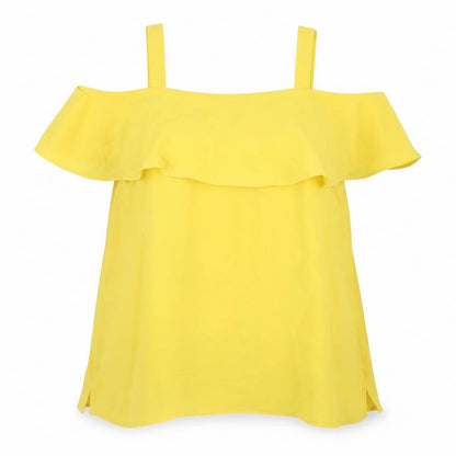 Womens UK Size 20 Dorothy Perkins Yellow Basic Blouse