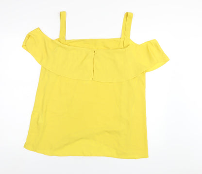 Womens UK Size 20 Dorothy Perkins Yellow Basic Blouse