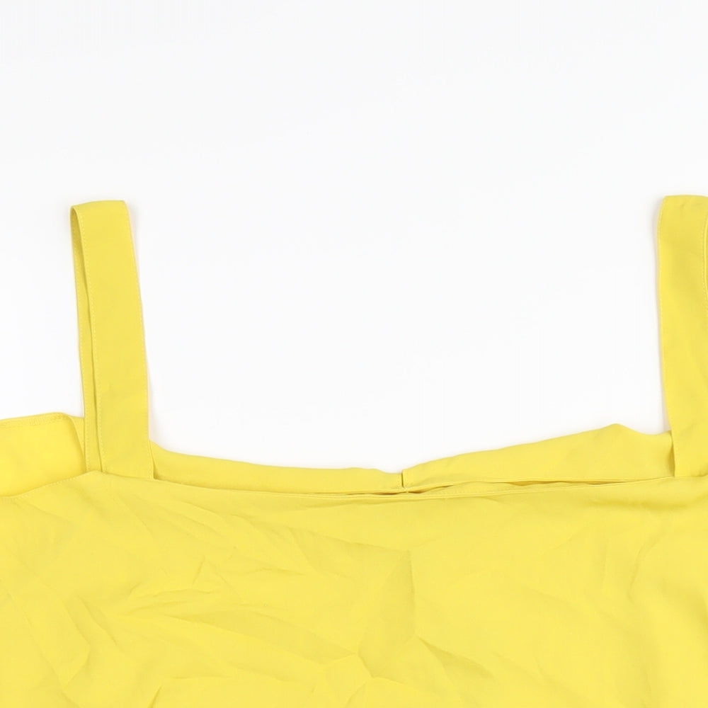 Womens UK Size 20 Dorothy Perkins Yellow Basic Blouse