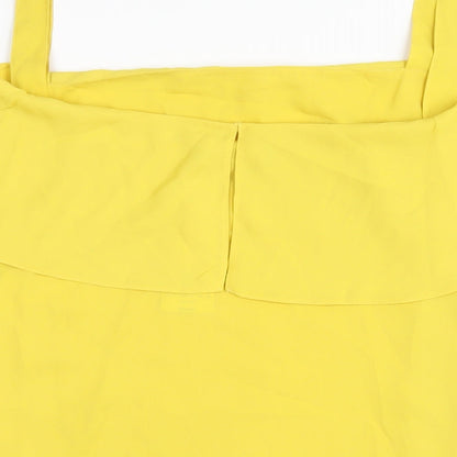 Womens UK Size 20 Dorothy Perkins Yellow Basic Blouse