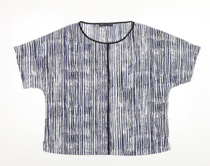 Womens UK Size 14 Marks and Spencer Blue Basic T-Shirt