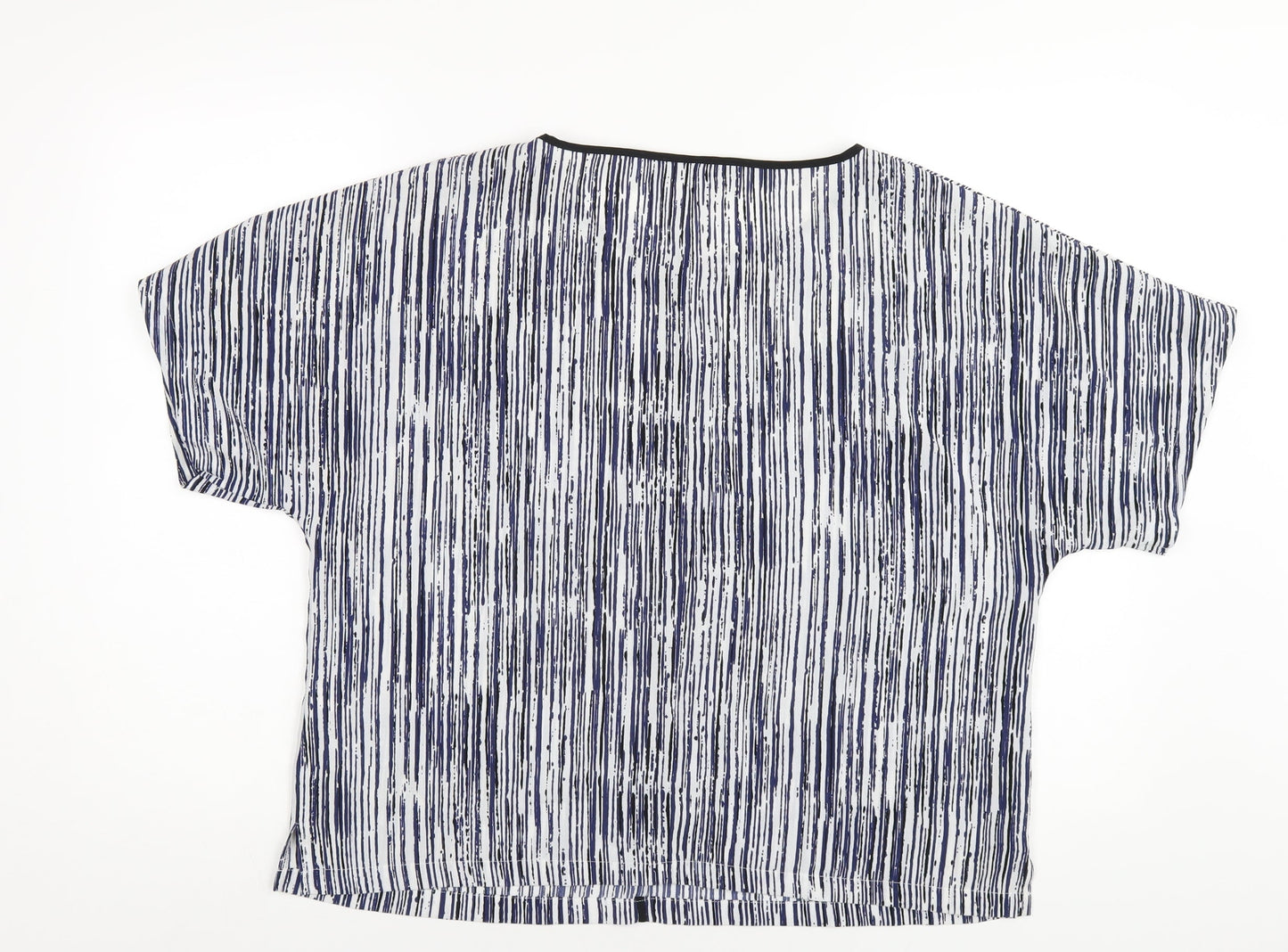 Womens UK Size 14 Marks and Spencer Blue Basic T-Shirt