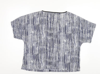 Womens UK Size 14 Marks and Spencer Blue Basic T-Shirt