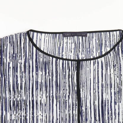 Womens UK Size 14 Marks and Spencer Blue Basic T-Shirt