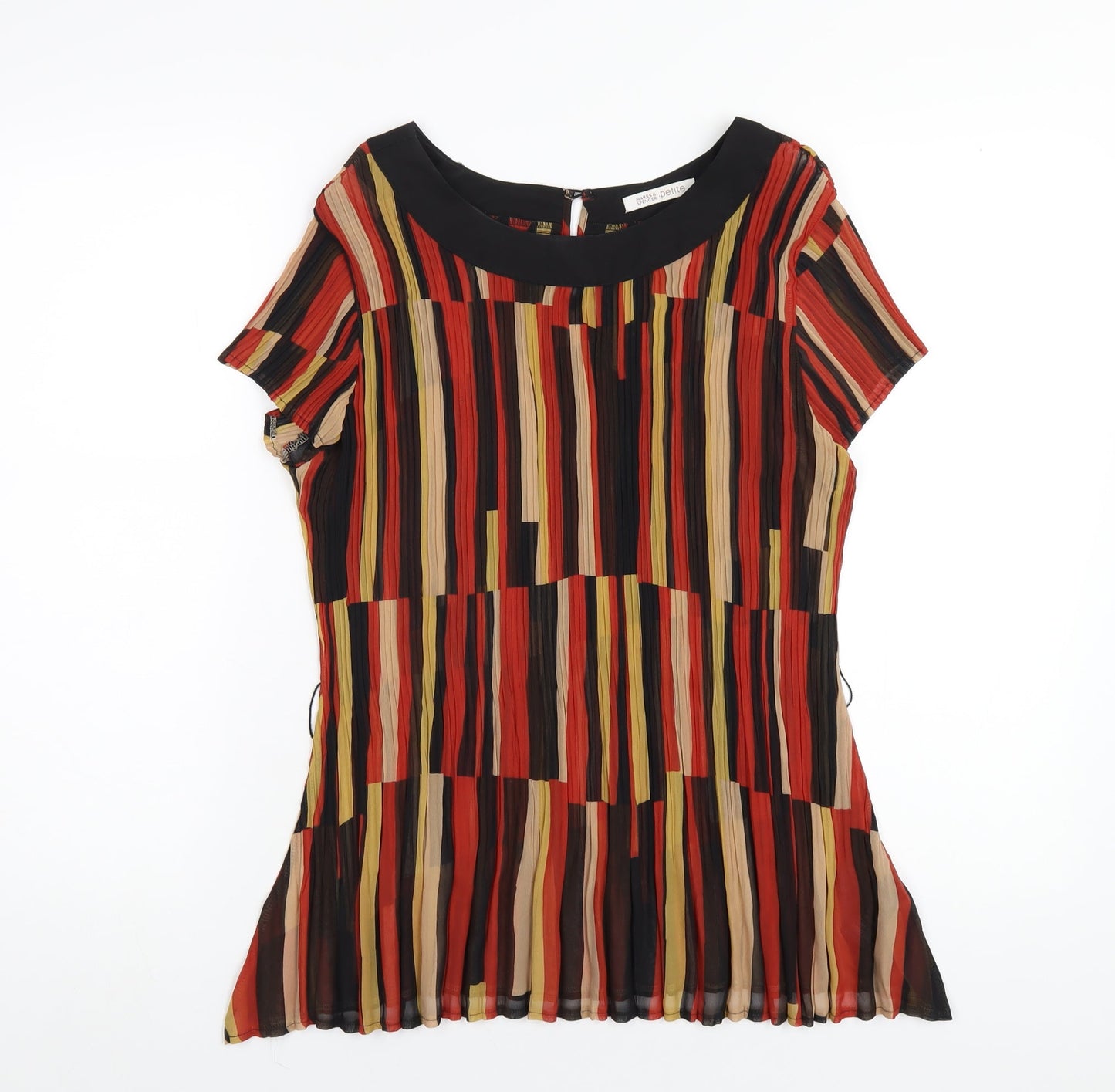 Womens UK Size 18 Marks and Spencer Orange Basic T-Shirt