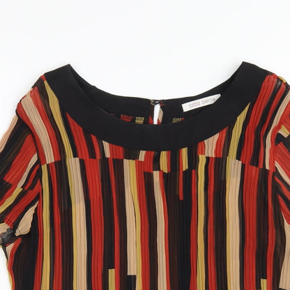 Womens UK Size 18 Marks and Spencer Orange Basic T-Shirt