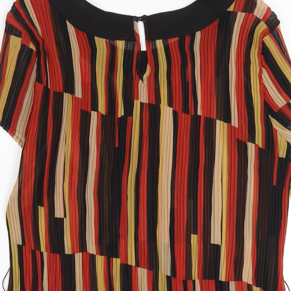 Womens UK Size 18 Marks and Spencer Orange Basic T-Shirt