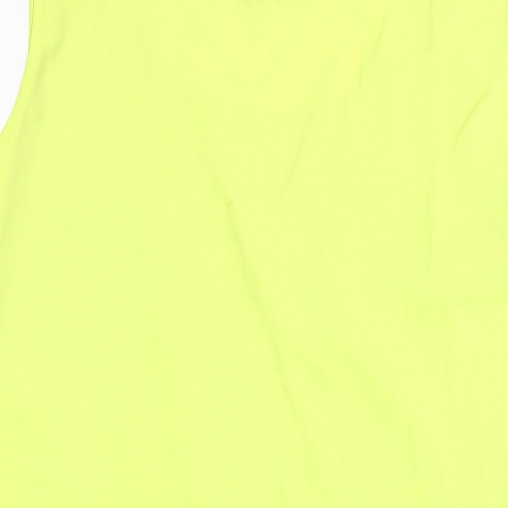 Womens UK Size 22 Yours Yellow Basic Tank