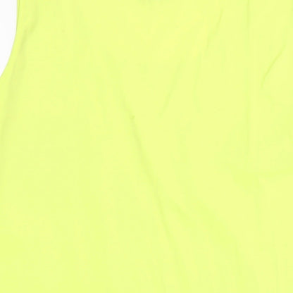 Womens UK Size 22 Yours Yellow Basic Tank